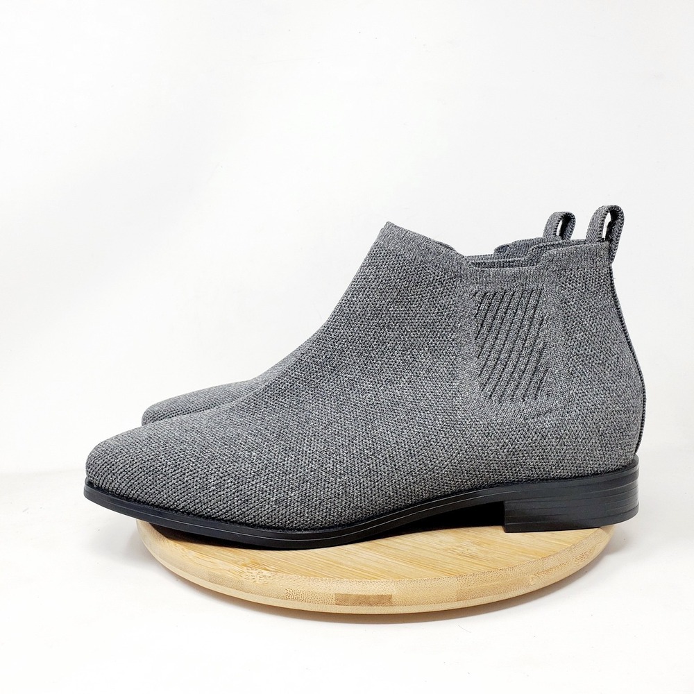 Vivaia Ryan Pro Boots Womens 40 Grey Knit Square Toe Ankle Shoes